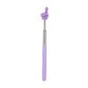 A purple telescopic stainless steel teaching pointer with a hand gesture at the top.