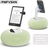 A light green magnetic pillow stand designed to hold smartphones, e-book readers, and other 4-7 inch devices.