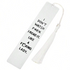 White rectangular bookmark with black text that reads I DON'T WATCH PORN I READ IT LIKE A F*KING LADY