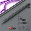 A black precision stylus pen is shown next to an iPad, with options for tilt control, anti-mistouch, and magnetic features.