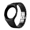 Black ceramic watch case and strap set for Swatch X AP Royal POP