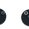 A black magnetic base mount bracket for LED lights showing various mounting hardware like rings and screws.