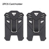 Two black card holders designed for tactical ID badge or card storage.
