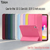 A variety of colorful trifold smart covers for an iPad are displayed side by side.