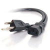 Black universal power cord adapter with a flexible cable and multiple connector options