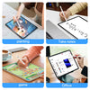 Various uses of a precision magnetic stylus pen for iPad and iPhone including painting, taking notes, gaming, and office work