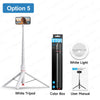 White tripod selfie stick with color box and user manual