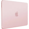 A pink matte hard shell case for a MacBook Neo 13-inch laptop.
