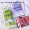 A collection of Languo new color series hand account markers including Grey Purple and Soda Green Series pens.