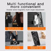 A multi-functional magnetic phone stand and kickstand shown in various uses including sports, bedrooms, and for mobile phone 
