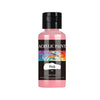 Eine Flasche rosa Acrylfarbpigment mit schwarzem Deckel und Etikett.