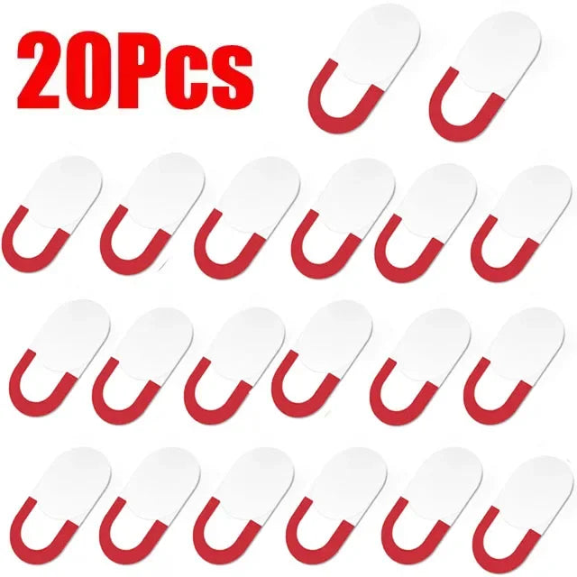20 pieces of white camera privacy sliders for mobile and laptop