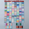 A large pack of 5600 colorful fluorescent transparent tabs for office and study organization.