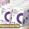 Pack of purple transparent protective card sleeves for cards