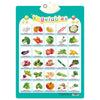 Interactive alphabet wall chart featuring various vegetables for preschool learning
