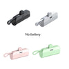 Three versions of a portable DIY power bank shell in black, silver, and light green colors.
