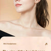 A close-up portrait of a woman wearing or modeling invisible wireless earbuds.