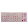 A transparent Russian keyboard layout sticker set for laptops and desktops.