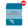 A blue paper-feel screen protector for an Apple iPad, labeled 11th A16 model A3354 A3355 A3356.