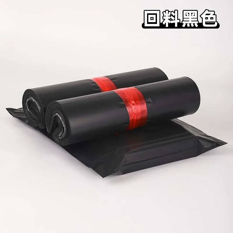 Rolls of black self-adhesive sealing storage bags with red tape visible.