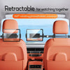 Orange retractable 360-degree rotating phone/tablet holder for car headrests