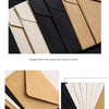 Paquete de sobres en blanco rústico para invitaciones de boda en colores negro, beige y marrón