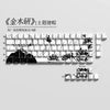 A set of custom PBT cherry profile keycaps featuring Kaneki Ken anime designs for mechanical keyboards.