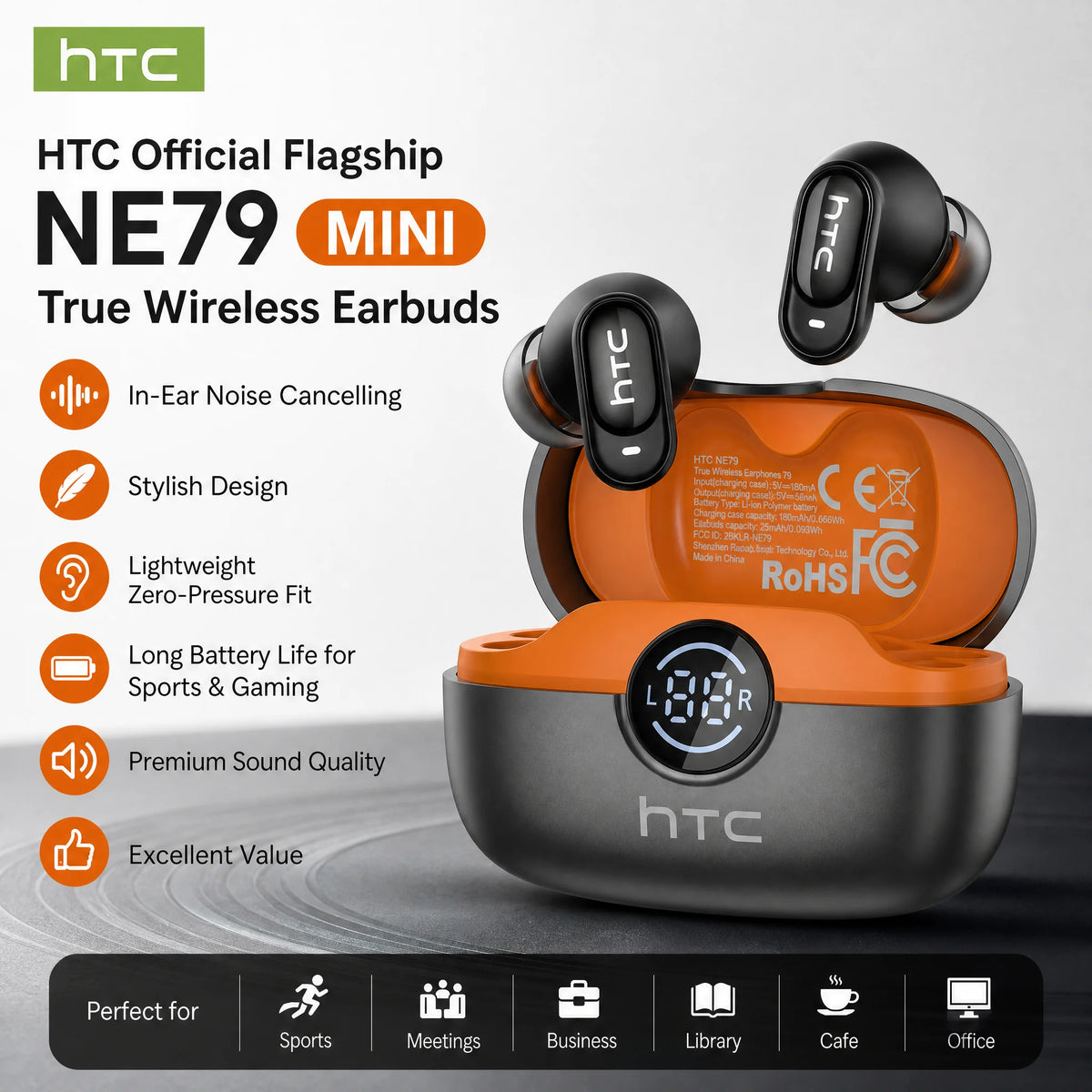 True Wireless Earbuds with Noise Reduction
