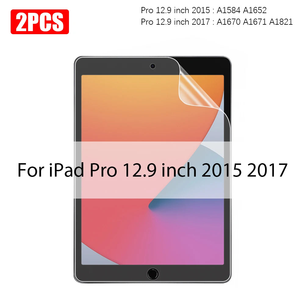 Two tempered glass screen protectors for iPad Pro 12.9 inch models from 2015 and 2017