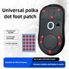 A black polka dot foot patch designed to make e-sports mice feel smooth and durable.