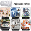 A set of double-sided craft adhesive tape is shown with various applications including gift packaging, wall decoration, weddi