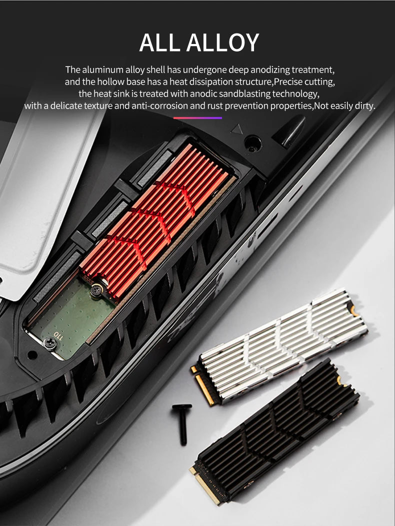 Aluminum M.2 SSD Cooler Heatsink