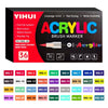Box of Yihui Acrylic Brush Markers featuring 36 colors and various tips for art and crafting