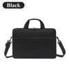 Black laptop and tablet messenger bag with black straps