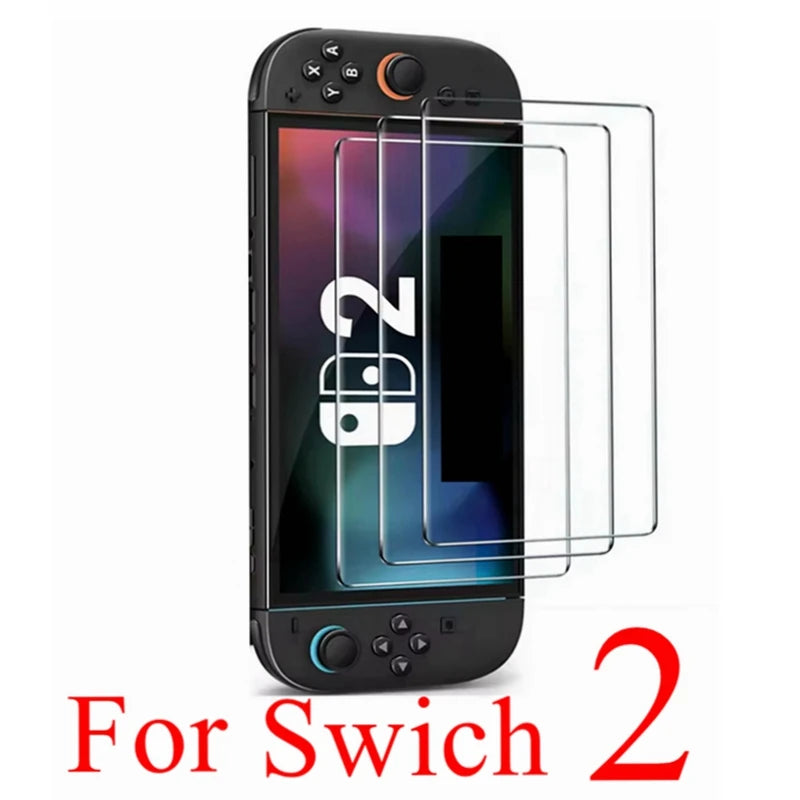 Triple pack tempered glass screen protectors for Nintendo Switch OLED console