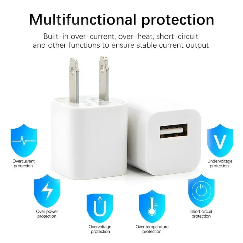 White multifunctional protection cube with various safety features like overcurrent and overvoltage protection