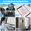 Silicone self-adhesive pen holder used in various contexts like cars, clipboards, and refrigerators.