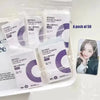 A pack of 50 transparent protective card sleeves in various sizes and types