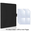 A black shell photo album binder with 25 inner pages for K-Pop collectibles