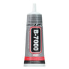 A bottle of B-7000 multi-purpose adhesive jewelry glue with a white cap and black label.