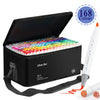 A black box of Chen Rui art markers with 168 colors and a dual-tip marker pen shown next to the packaging.