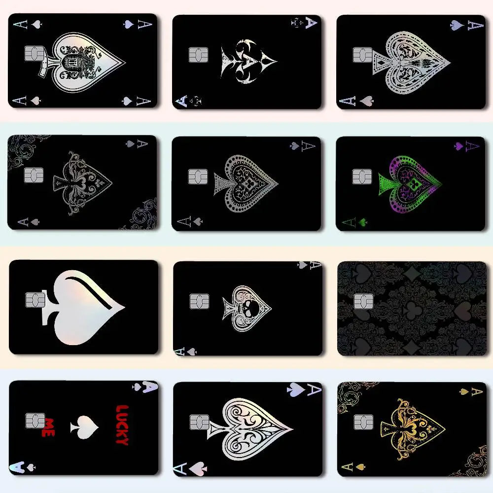 A collection of holographic laser card stickers featuring various decorative designs and shapes.
