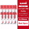 Red Uni-Ball ONE Refills, 5 pieces, packaged in a red box.