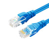 Blue high-speed Cat 6 Ethernet patch cable with connectors