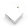 A white secret storage charger plug for valuables, shown from above.