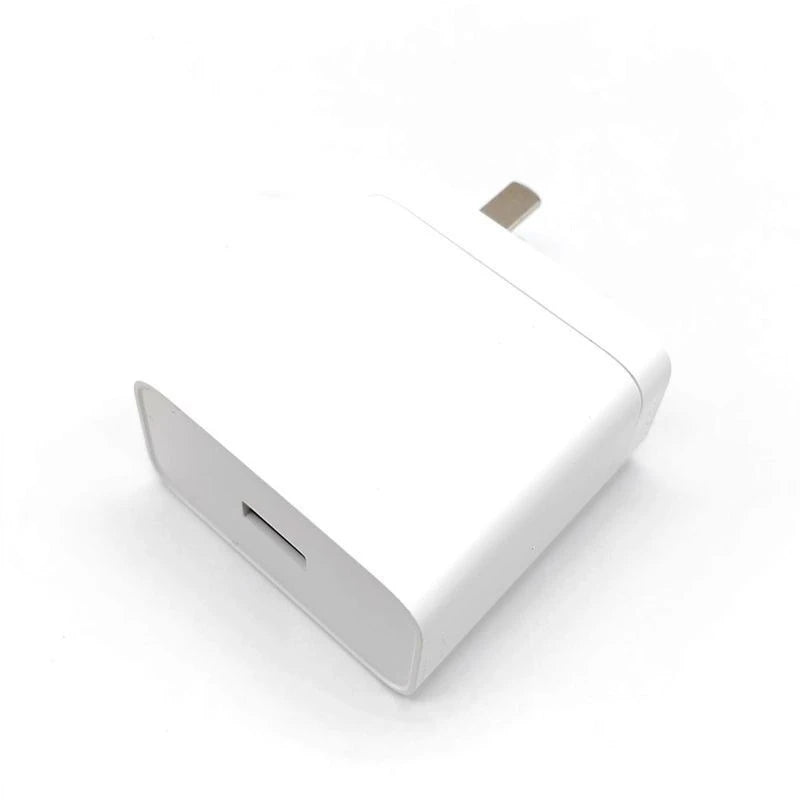 A white secret storage charger plug for valuables, shown from above.