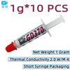 10 pieces of 1 gram GD370 thermal conductive grease paste in short syringe packaging