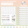 A box of Languo Acrylic Marker Light Color Series with 9 colors, showing various white markers.