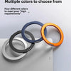 Four colored magnetic tablet holders displayed on a gray surface.