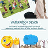 An interactive alphabet wall chart for preschool learning featuring various educational themes and activities.